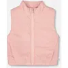 Deux Par Deux Corduroy Puffy Sleeveless Vest In Pink