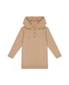 Deux Par Deux Girls' Hooded Rib Tunic - Big Kid In Oatmeal