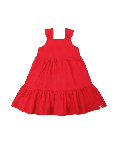 DEUX PAR DEUX DEUX PAR DEUX GIRLS' MULTI-TIERED EYELET DRESS - LITTLE KID