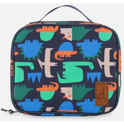 Deux Par Deux Kids'  Dinosaur Playful Durable Compact Snack Box In Multi
