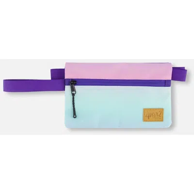 Deux Par Deux Kids'  Double Pencil Case In Purple