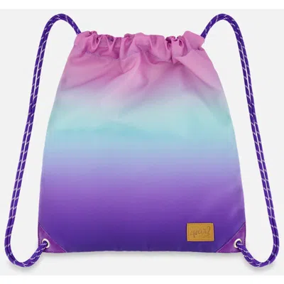 Deux Par Deux Kids'  Drawstring Bag In Purple