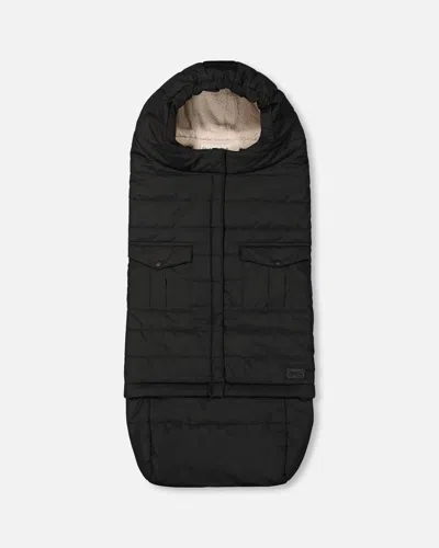 Deux Par Deux Kids' Evolutive Baby Footmuff Designed For Car Seat And Stroller Black