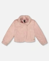 Deux Par Deux Fake Fur Short Jacket In Pink