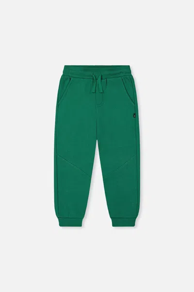 Deux Par Deux Kids' Fleece Sweatpants Green