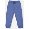 Deux Par Deux Fleece Sweatpants With Articulated Knees In Blue