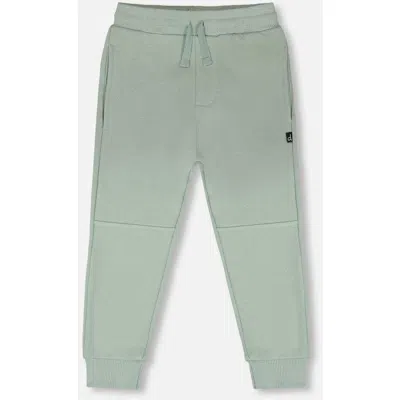 Deux Par Deux Babies'  French Terry Elastic Waist Sweatpants In Blue