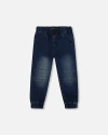Deux Par Deux French Terry Jogger Pants In Blue