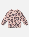 Deux Par Deux French Terry Sweatshirt In Brown