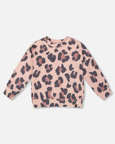 Deux Par Deux Kids'  French Terry Sweatshirt