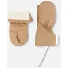 Deux Par Deux Kids'  Gender Inclusive Lined Mittens In Brown