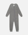 Deux Par Deux Gender Inclusive One-piece Thermal Underwear In Gray