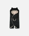 Deux Par Deux Kids'  Gender Inclusive Snugly Wrap Designed For Car Seat And Stroller In Black