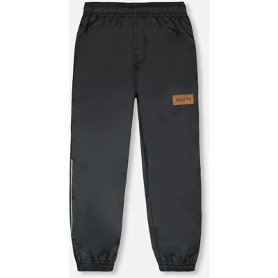 Deux Par Deux Kids'  Gender Inclusive Splash Pants In Black