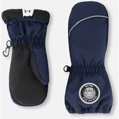 Deux Par Deux Kids'  Gender Inclusive Winter Mittens Play In Black