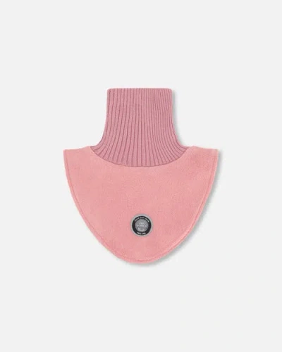 Deux Par Deux Kids'  Girl's Neckwarmer Light Pink In Silver Pink