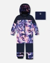 Deux Par Deux Girl One-piece Teknik Snowsuit In Blue
