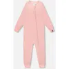 Deux Par Deux Kids'  Girl One-piece Thermal Underwear In Pink