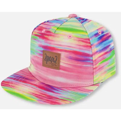 Deux Par Deux Kids'  Girl's Printed Cap Multicolored