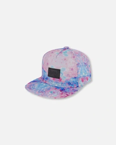 Deux Par Deux Kids'  Girl's Printed Cap Pink With Bubble Effects