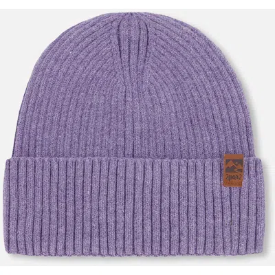 Deux Par Deux Kids'  Girl Rib Knit Beanie Hat In Blue