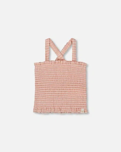 Deux Par Deux Kids'  Girl's Smocked Tank Top Light Old Pink