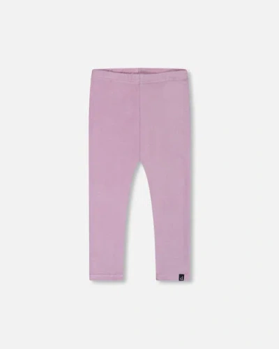 DEUX PAR DEUX DEUX PAR DEUX GIRL'S SUPER SOFT RIB LEGGINGS BLUE LILAC
