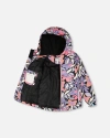 Deux Par Deux Kids'  Girl Two-piece Chill Outerwear Set With Light Insulation In Multi