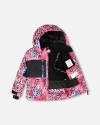 Deux Par Deux Kids'  Girl Two-piece Teknik Snowsuit In Multi