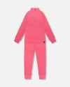 Deux Par Deux Kids'  Girl Two-piece Thermal Underwear Set In Pink