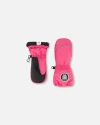 Deux Par Deux Kids'  Girl Winter Mittens Play In Pink