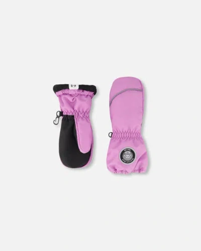 Deux Par Deux Kids'  Girl Winter Mittens Play In Pink