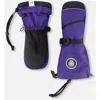 Deux Par Deux Kids'  Girl Winter Mittens Teknik In Purple
