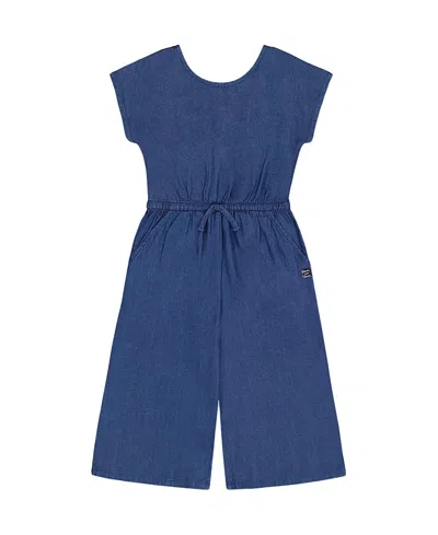 DEUX PAR DEUX DEUX PAR DEUX GIRLS' CHAMBRAY JUMPSUIT - LITTLE KID
