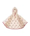 Deux Par Deux Girls' Cherry Printed Rain Cape - Little Kid