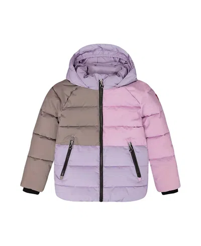 DEUX PAR DEUX DEUX PAR DEUX GIRLS' COLORBLOCKED PUFFY WINTER COAT - BIG KID