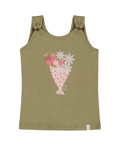 DEUX PAR DEUX DEUX PAR DEUX GIRLS' CRINKLE JERSEY TANK TOP - LITTLE KID