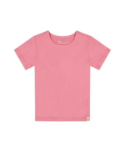 DEUX PAR DEUX DEUX PAR DEUX GIRLS' CRINKLE SHORT SLEEVE TOP - LITTLE KID