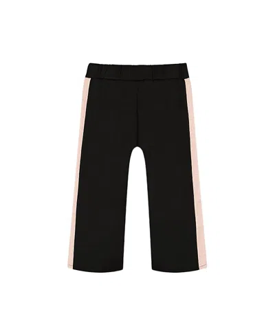 DEUX PAR DEUX DEUX PAR DEUX GIRLS' CROPPED WIDE LEG PANT WITH CONTRAST BAND - BIG KID