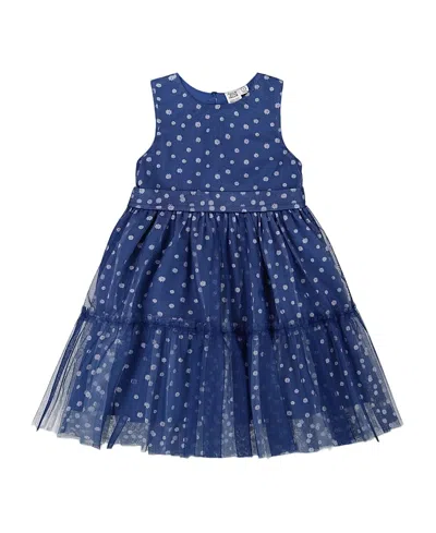 DEUX PAR DEUX DEUX PAR DEUX GIRLS' DAISY PRINTED TIERED DRESS - LITTLE KID