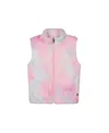 Deux Par Deux Little Girl's Faux Fur Vest Multicolor In Rainbow