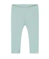 Deux Par Deux Girls' Flat Back Rib Capri Legging - Little Kid