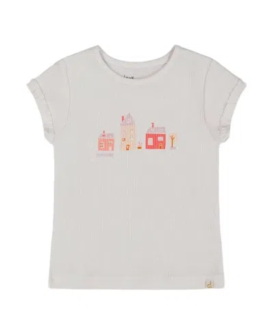 DEUX PAR DEUX DEUX PAR DEUX GIRLS' FLAT BACK RIB TOP WITH PRINT - BABY