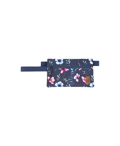 Deux Par Deux Girls' Floral Practical Stylish Pencil Case - Little Kid, Big Kid In Blue