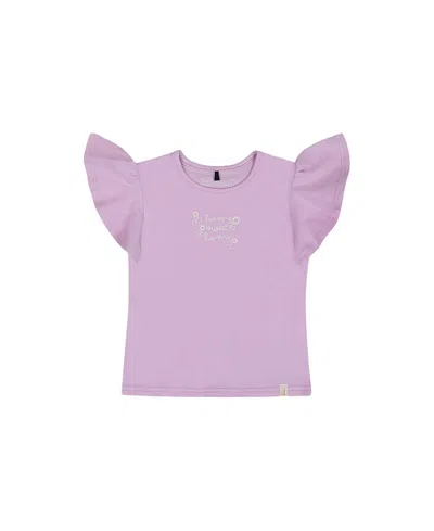 DEUX PAR DEUX DEUX PAR DEUX GIRLS' FLUTTER SLEEVE TOP - BABY