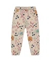Deux Par Deux Glittering French Terry Sweatpant Cat In Neutral