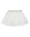 Deux Par Deux Girls' Glittering Tulle Skirt - Little Kid In Off White