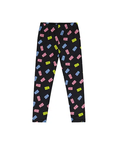 Deux Par Deux Kids'  Gummy Bears Elastic Waistband Leggings In Brown