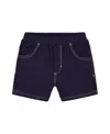 Deux Par Deux Girls' Jegging Shorts - Baby In Dark Denim Blue