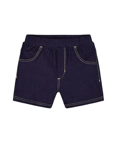 Deux Par Deux Girls' Jegging Shorts - Baby In Blue